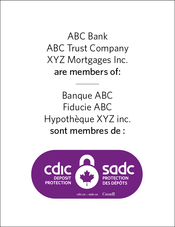 example of a membership sign's portrait layout to be displayed indoor